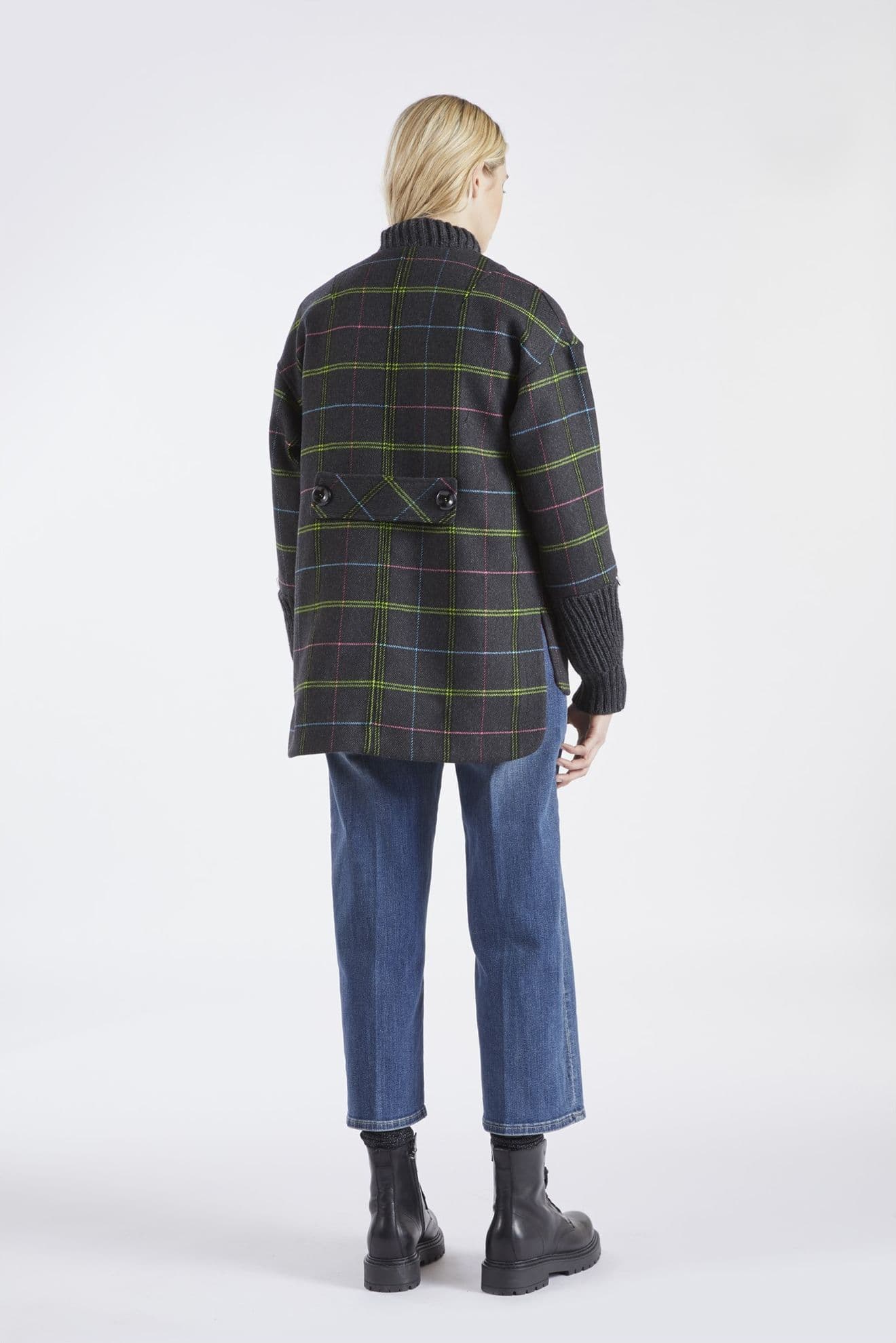 CAPPOTTO A QUADRI CON POLSI - 4