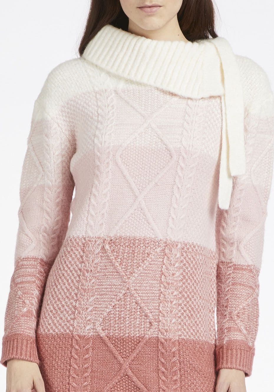 MAXYMAGLIA COLORBLOCK CON COLLO ALLACCIATO - 3