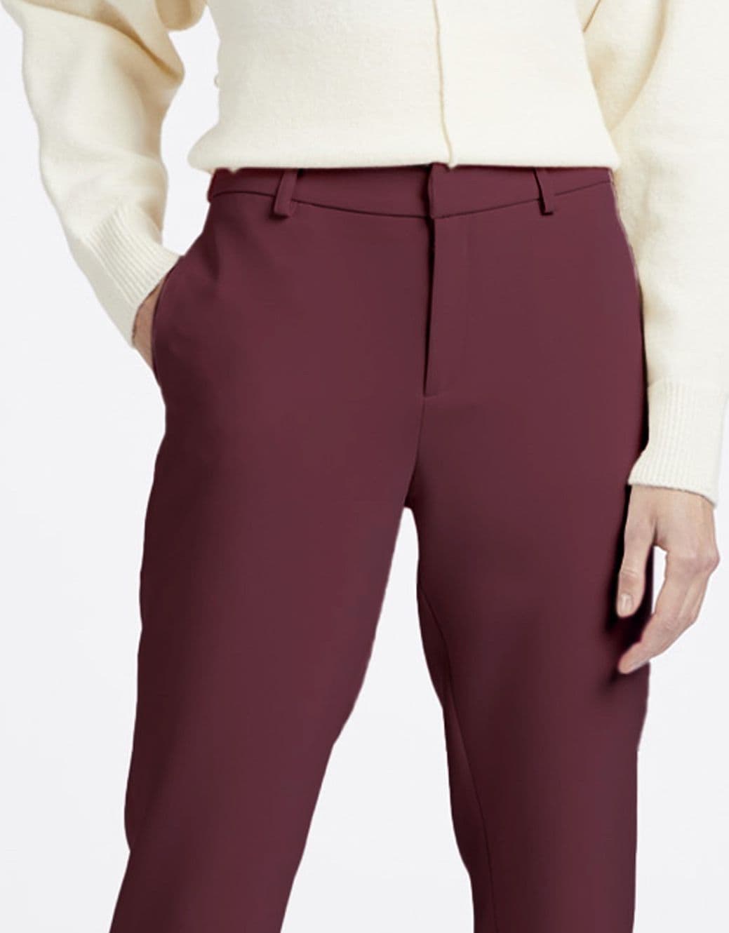 CHINO ELASTICIZZATO CON SPACCHETTO A CONTRASTO - 5
