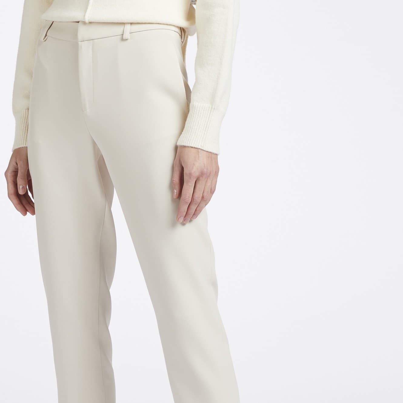 CHINO ELASTICIZZATO CON SPACCHETTO A CONTRASTO - 8