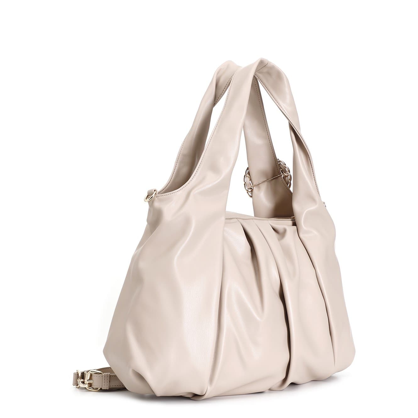 TOTE CON PIEGHE MORBIDE E ACCESSORIO FIBBIA - 2