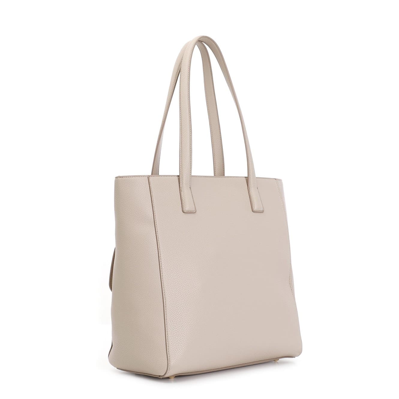 SHOPPING IN MATERIALE SINTETICO CON GRANA, APPLICAZIONE DI TASCA CON TAG CON LET - 2