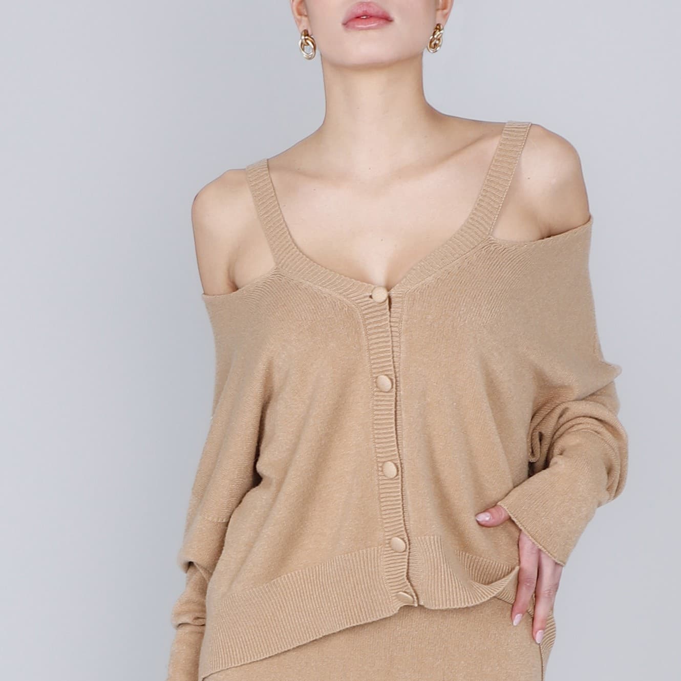 CARDIGAN CUT OUT SCOLLATURA A V - 3