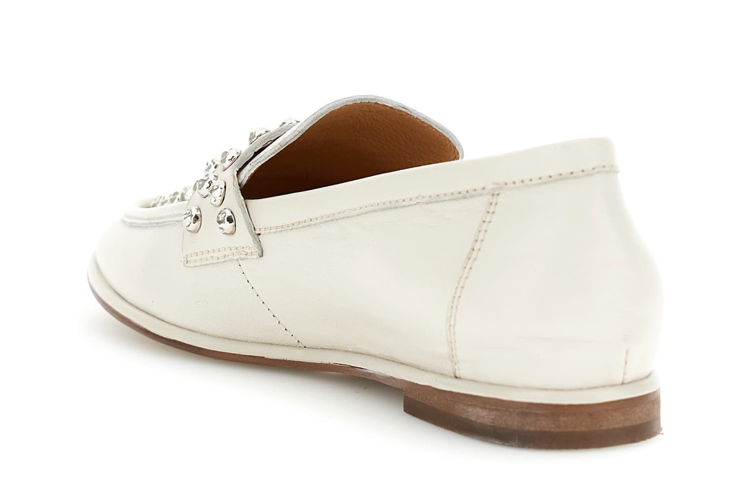 MOCASSINO IN PELLE CON BORCHIE - 5