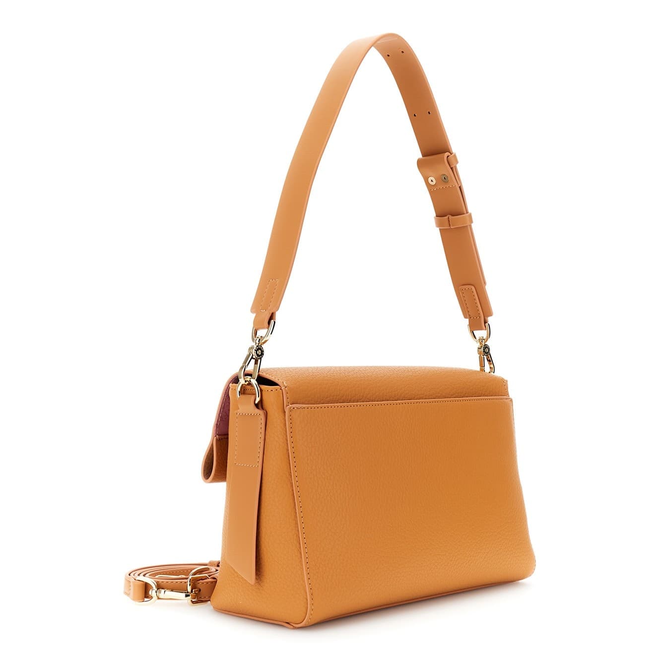 BORSA A SPALLA CON PATTINA IN SINTETICOEFFETTO PELLE CON GRANA, RIFINITURE IN S - 2