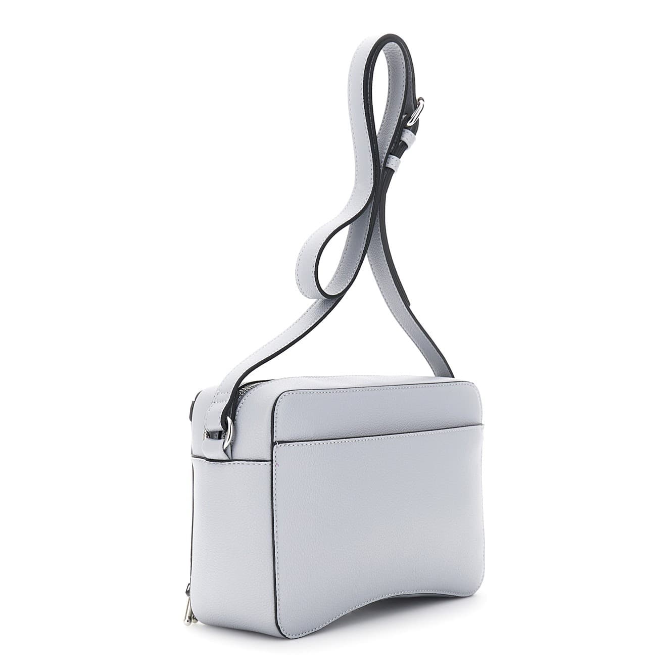 CAMERA BAG IN MATERIALE SINTETICO EFFETTO PELLE CON CHARM COLORATO - 2