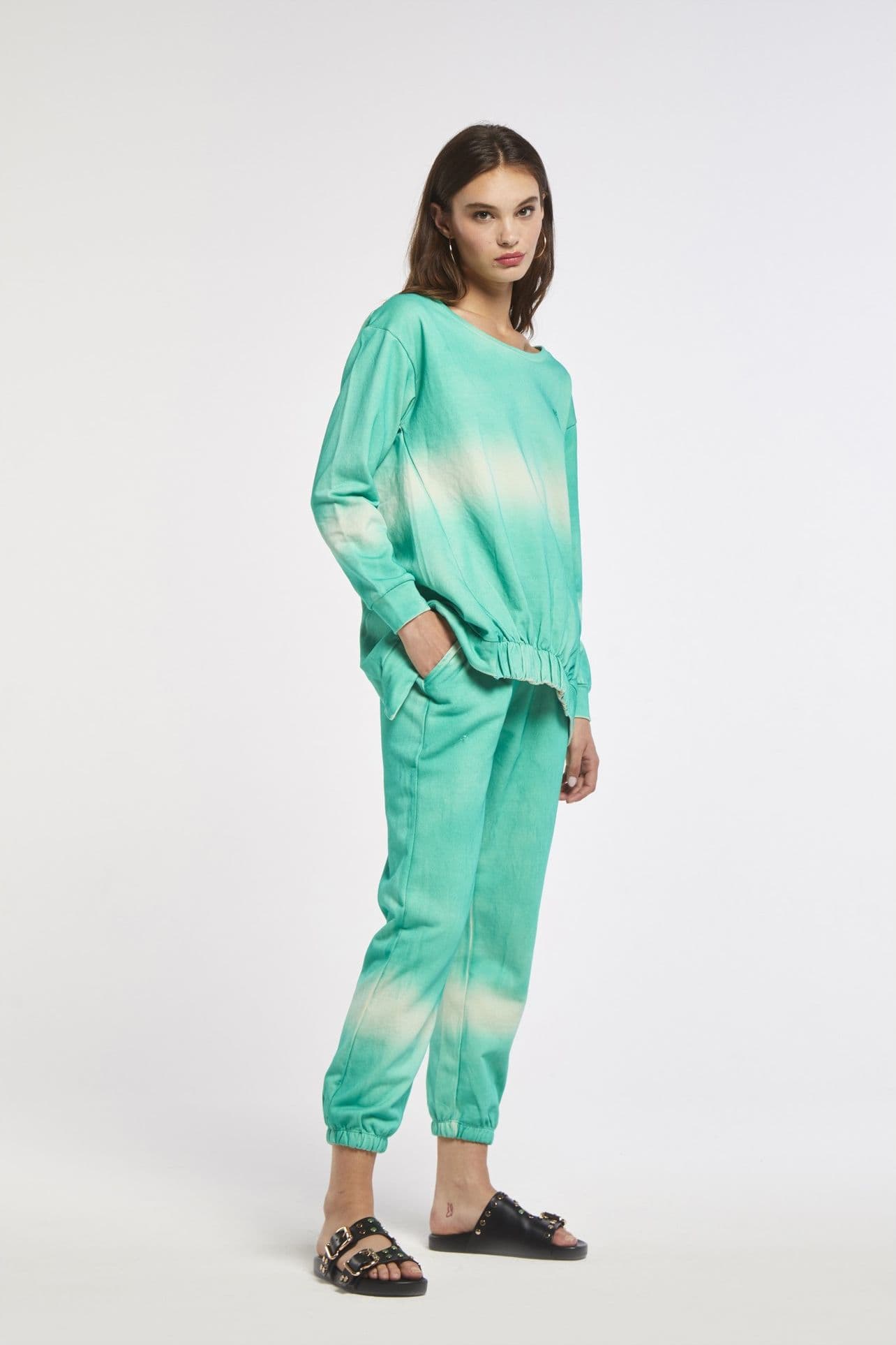 PANTALONE IN  FELPA SFUMATA - 4