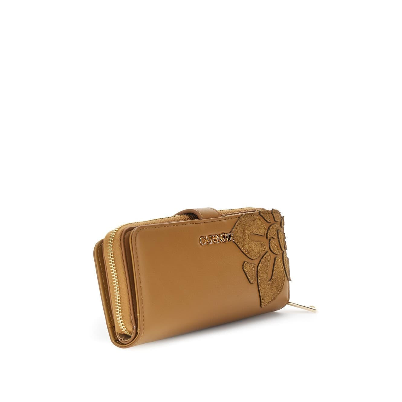 PORTAFOGLIO GRANDE CON ZIP IN  MATERIALE SINTETICO EFFETTO PELLE CON APPLICAZION - 3