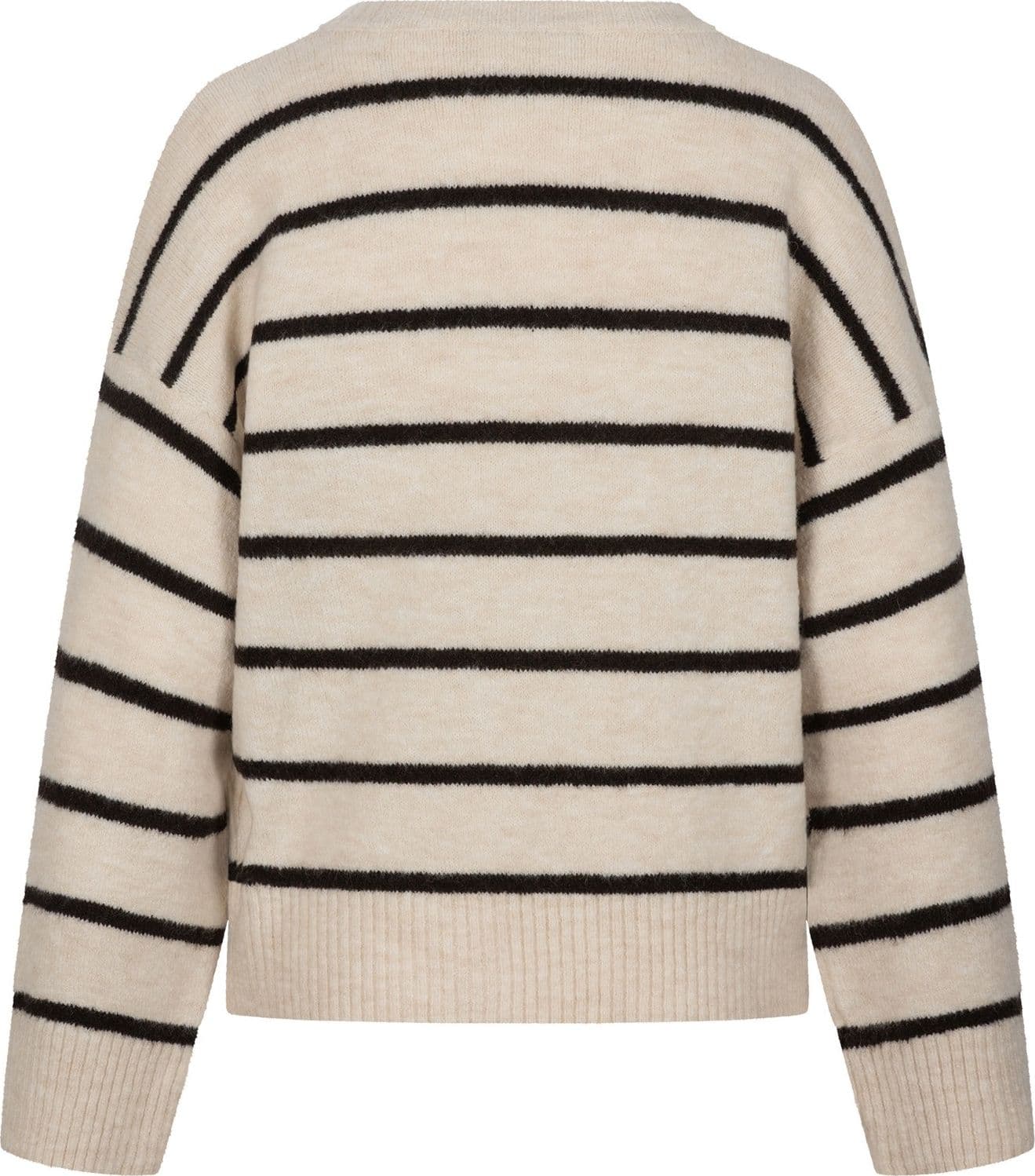 MAGLIA GIROCOLLO RIGATA  CON STEMMA - 2
