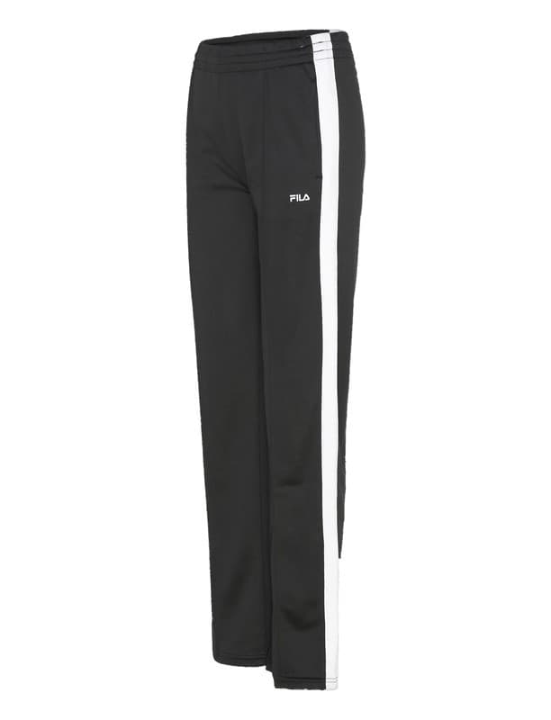 Pantaloni Tuta FILA SAGANO Gamba Dritta, Coulisse Regolabile, Tessuto in Poliestere, Nero - 3