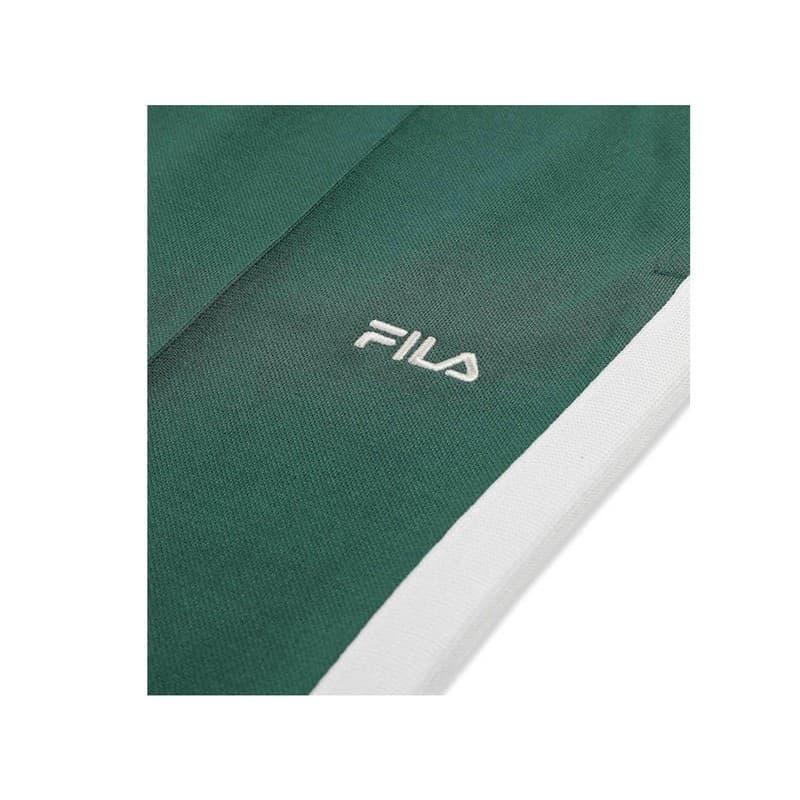Pantaloni Tuta FILA SAGANO Gamba Dritta, Coulisse Regolabile, Tessuto in Poliestere, Verde - 3