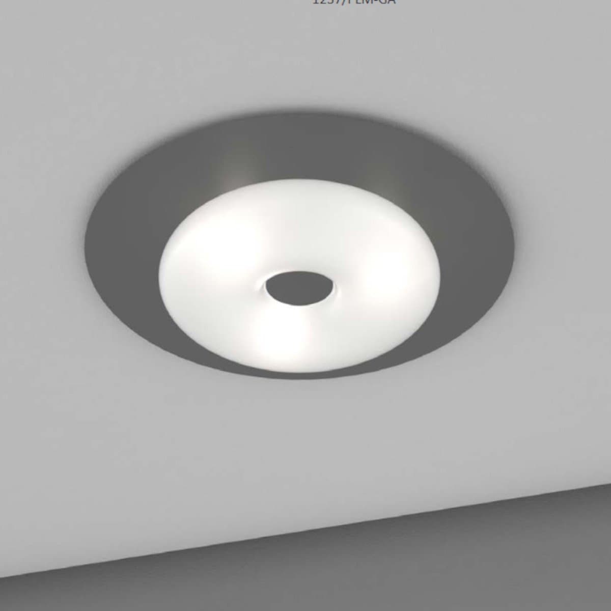 Plafoniera moderna Top Light CHLOE 1237 64 E27 LED metallo vetro - 4