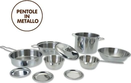 Teorema - Set Pentole in Metallo Grande Chef 9 pz - 2