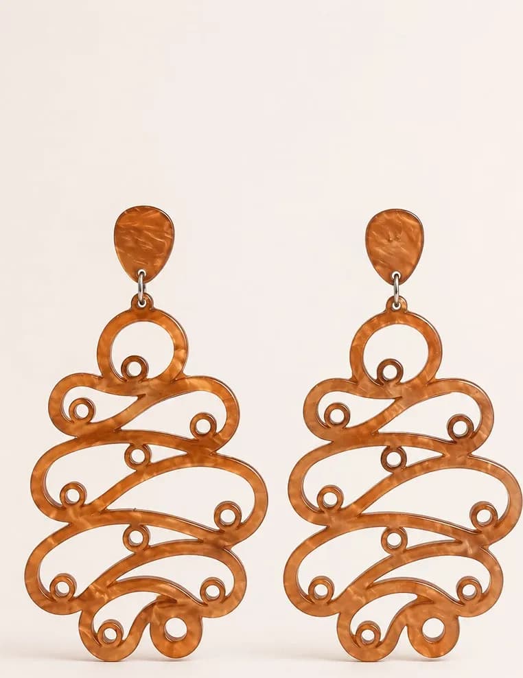 Orecchini pendenti Filigree Cascade - 2