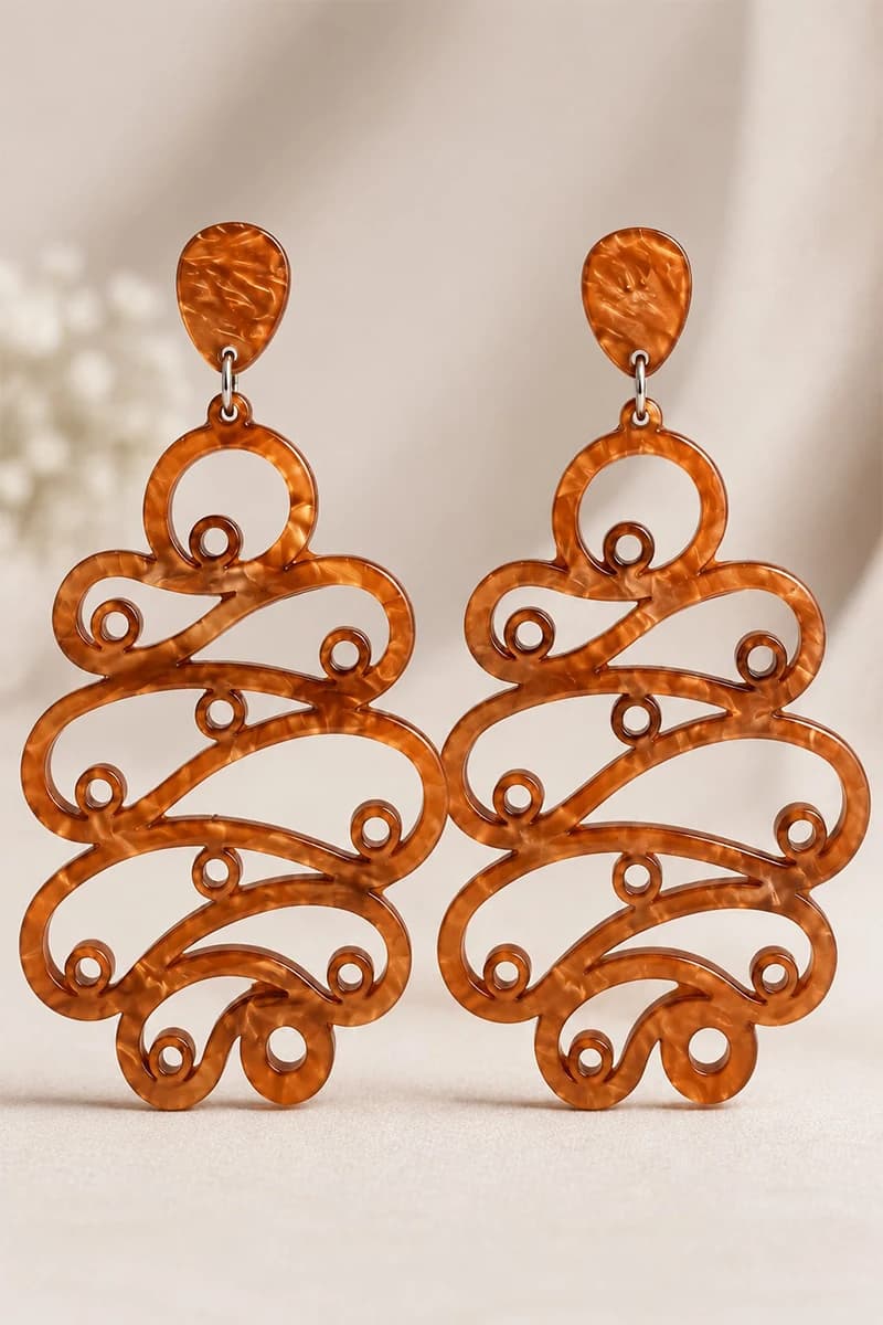Orecchini pendenti Filigree Cascade - 3