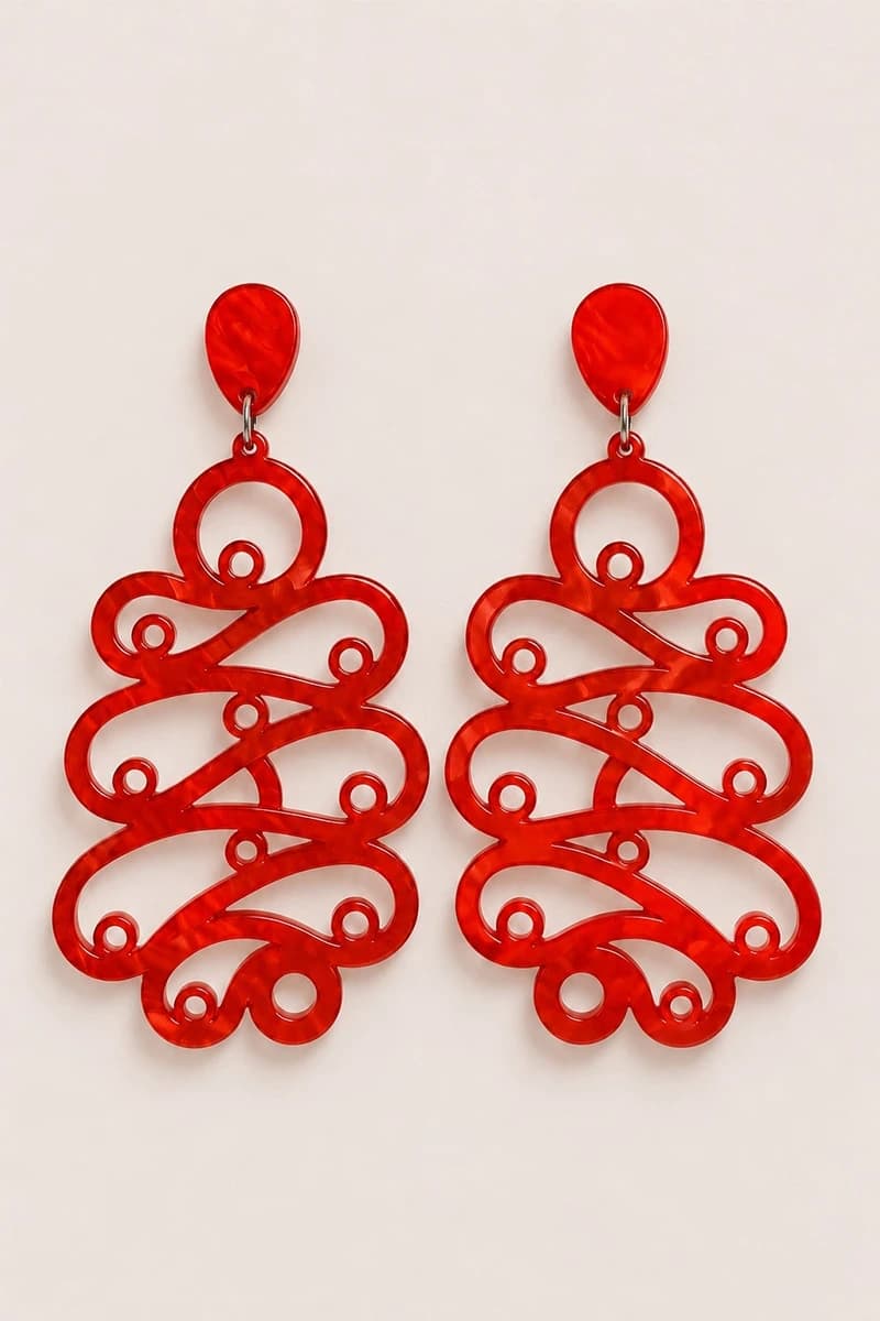 Orecchini pendenti Filigree Cascade - 2