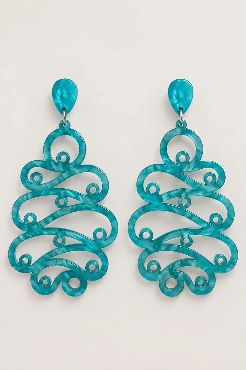 Orecchini pendenti Filigree Cascade - 2