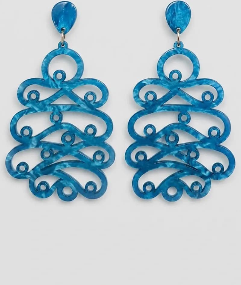 Orecchini pendenti Filigree Cascade - 2
