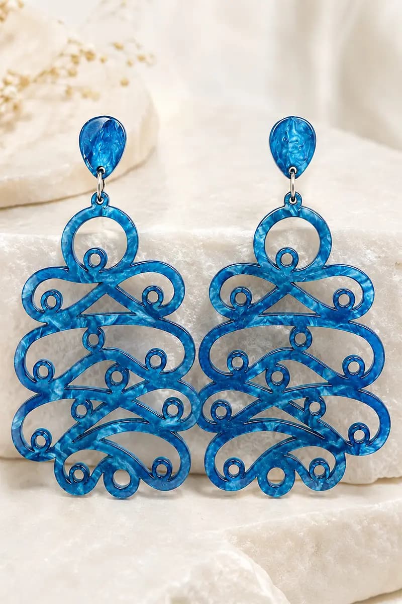 Orecchini pendenti Filigree Cascade - 3