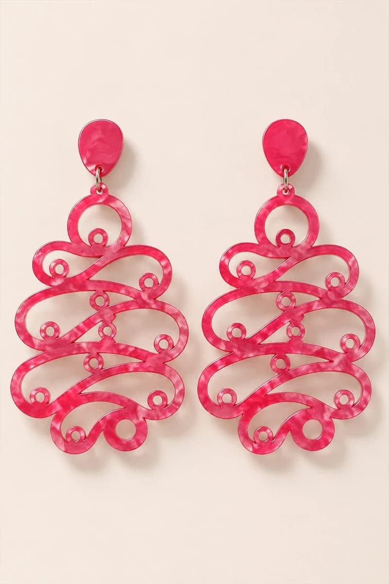 Orecchini pendenti Filigree Cascade - 2