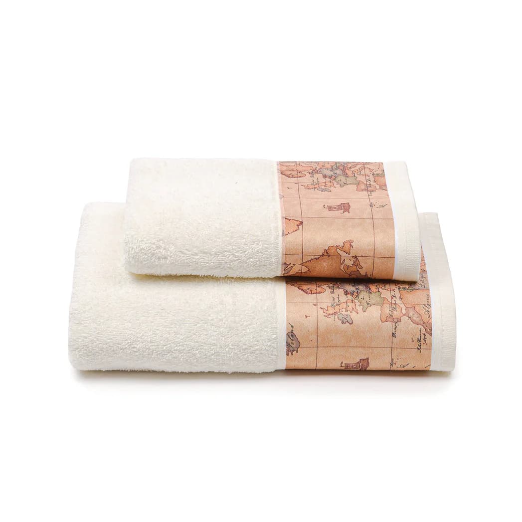 Asciugamano con Ospite in Cotone Geo Classic - 4