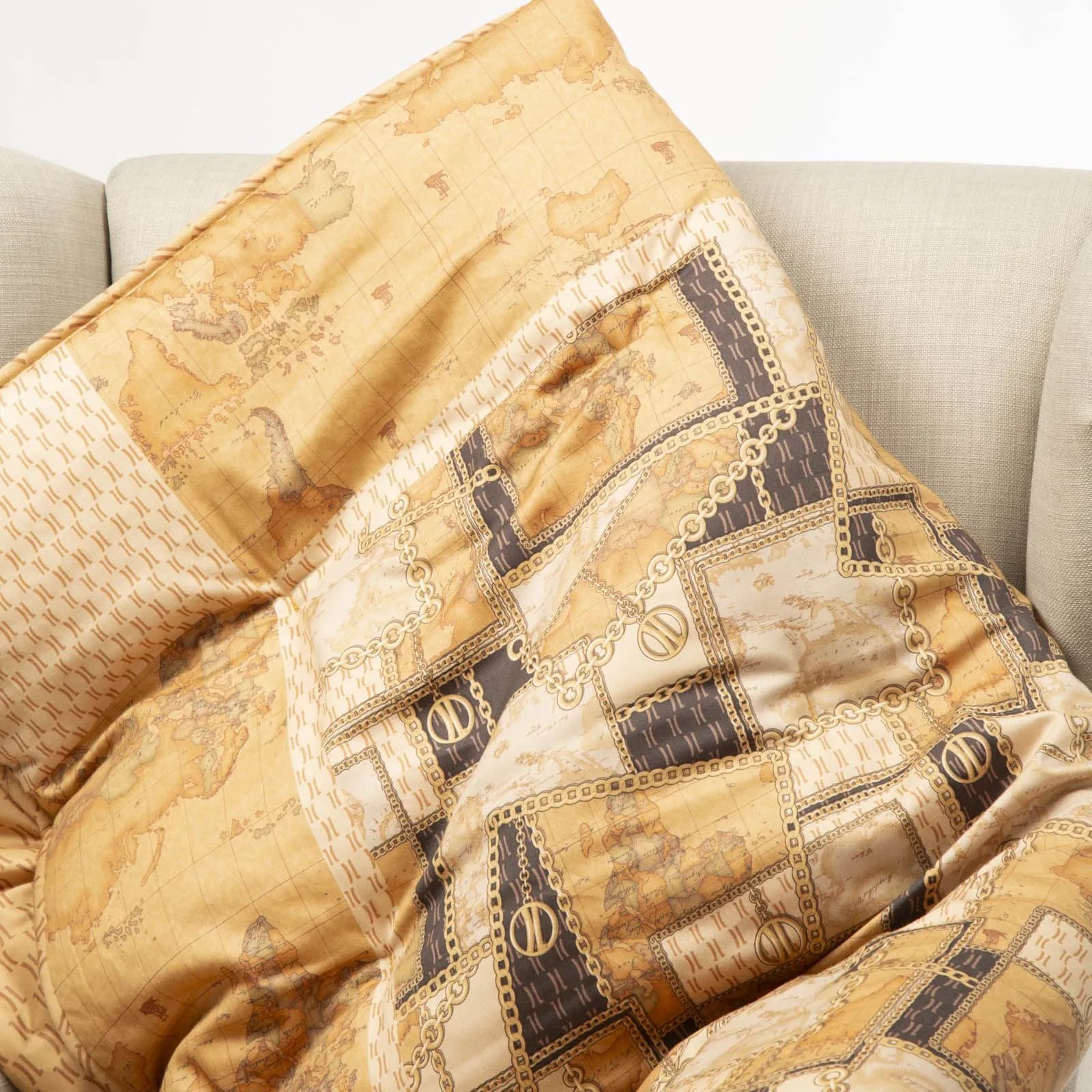 Plaid in Raso di cotone per divano caldo Geo Chain Alviero Martini 1A Classe - 3