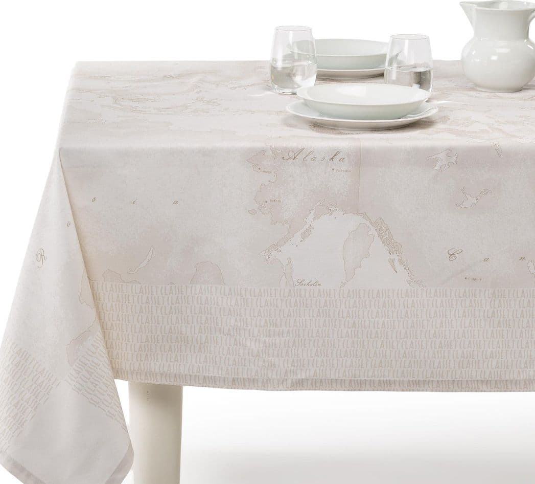 Tovaglia In Cotone Geo White Cm 150X240 Alviero Martini 1A Classe - 3