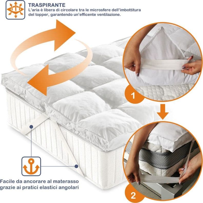 Topper bed Rebecca in Microsfere - 3