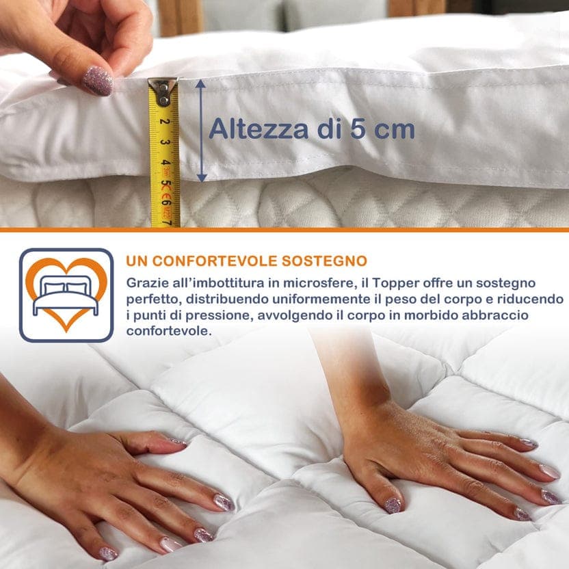 Topper bed Rebecca in Microsfere - 4