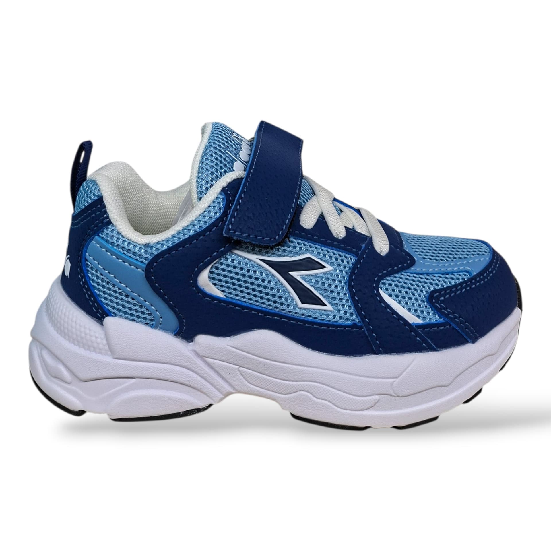 Diadora Alley Sneakers Bambini e Ragazzi Blue Celeste – Lacci Elastici e Velcro | Scarpe Sportive Unisex 28-35 - 6