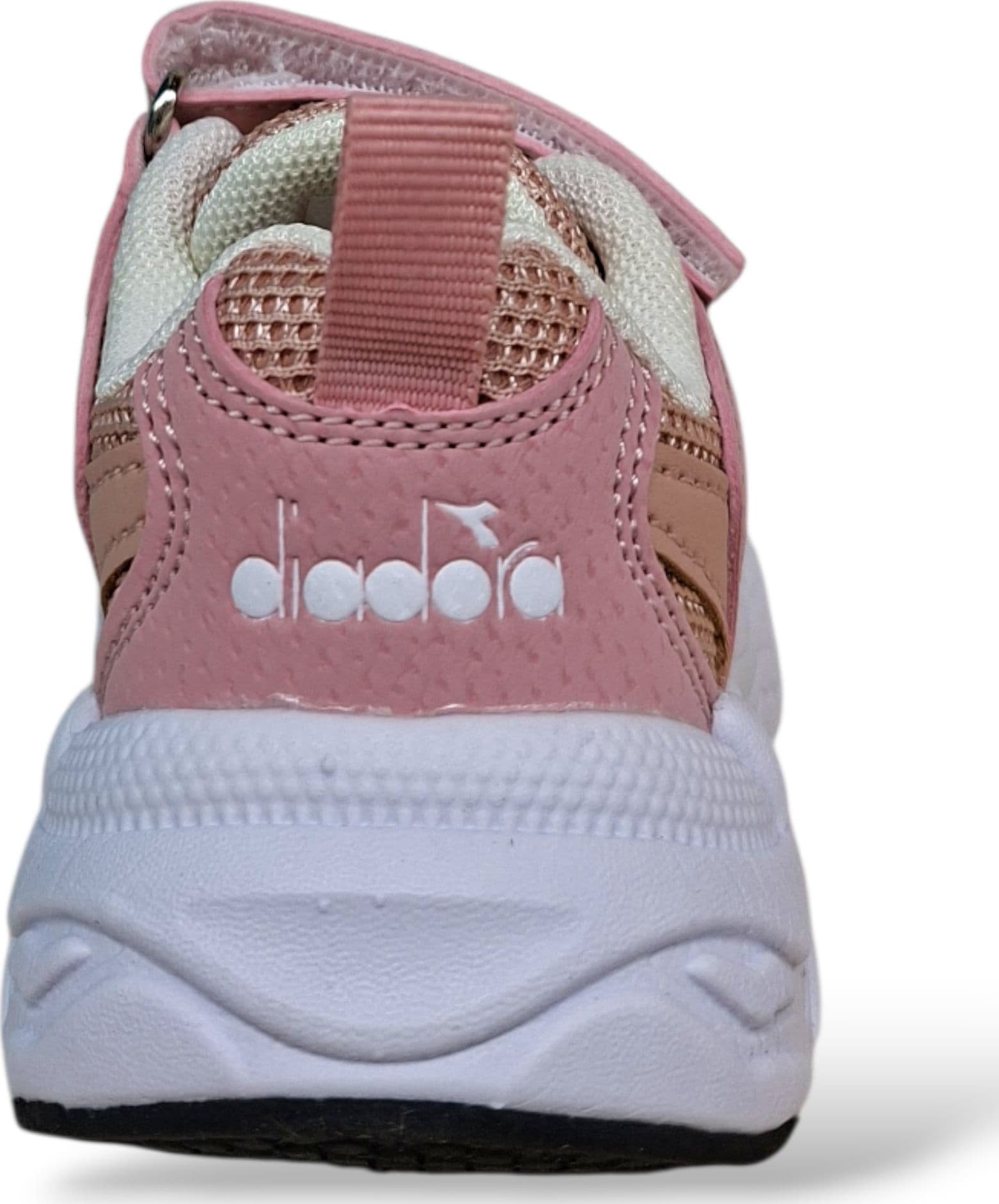 Diadora Alley Sneakers Bambine Rosa Bianco – Lacci Elastici e Velcro | Scarpe Sportive Bambina Piccola 22-27 - 3