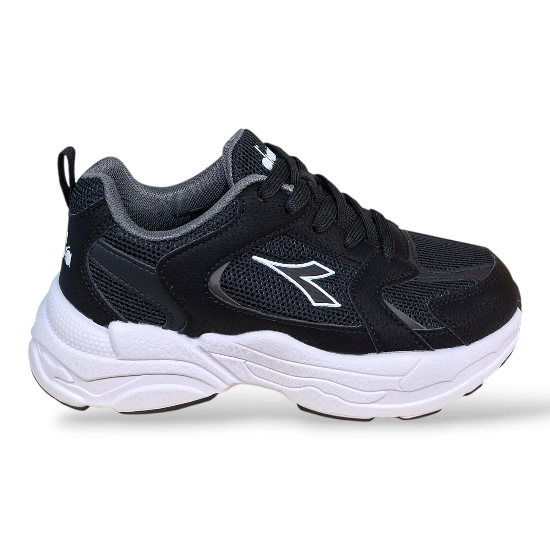 Diadora Alley Sneakers Bambini e Ragazzi Nero Bianco – Lacci | Scarpe Sportive Unisex Taglie Grandi 36-39 - 6