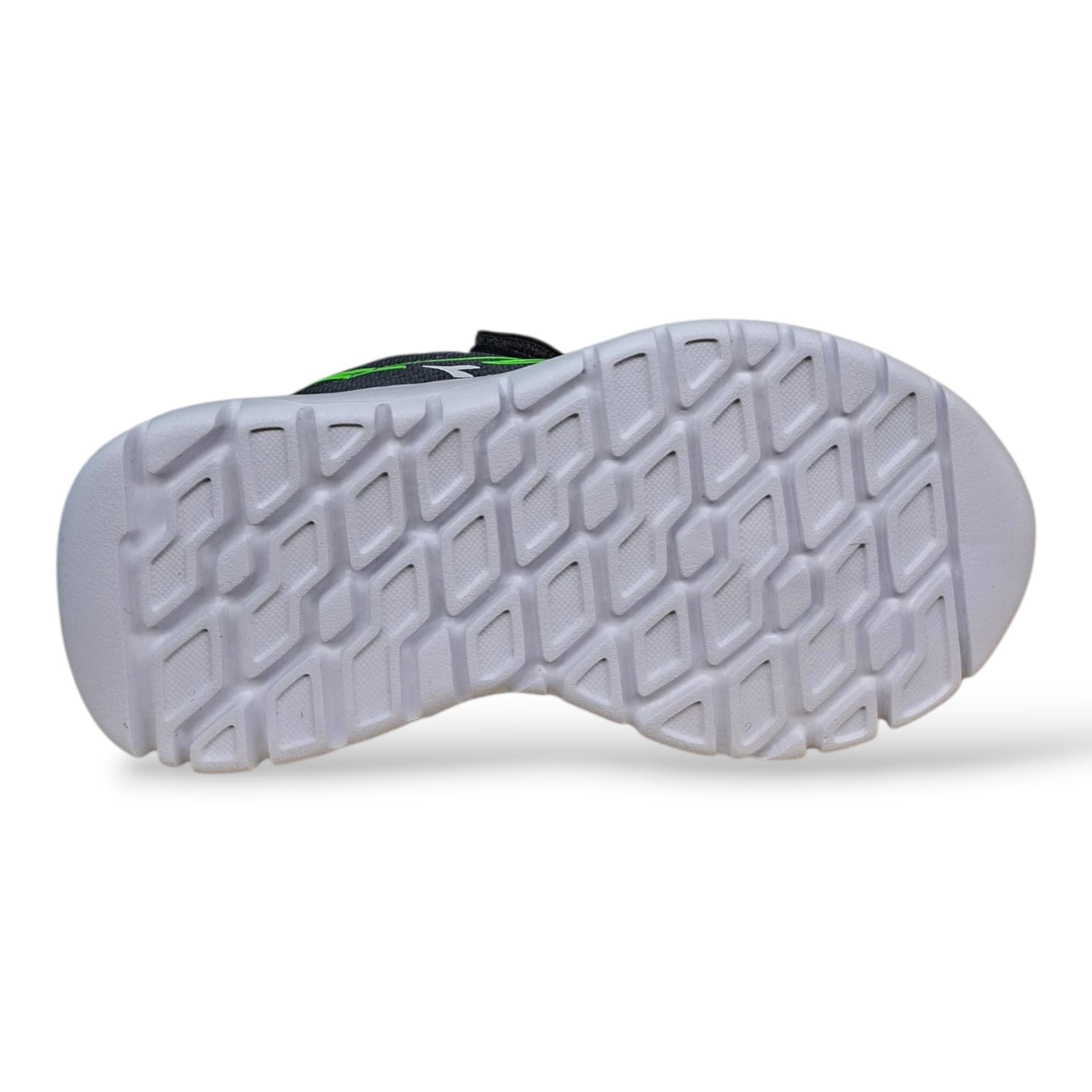 Diadora Evo Run Sneakers Bambini e Ragazzi Grigio Verde – Lacci Elastici e Velcro | Scarpe Sportive Unisex 28-35 - 5