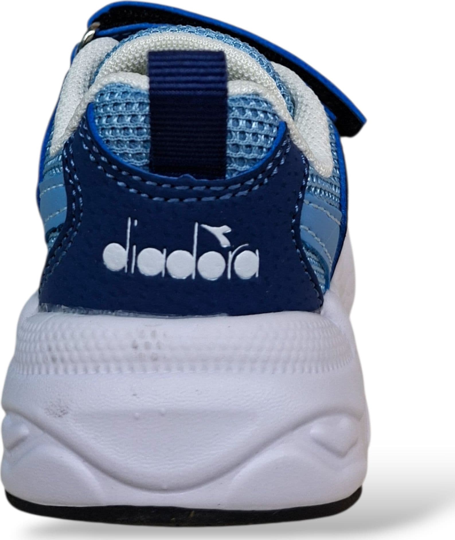 Diadora Alley Sneakers Bambine Blue Celeste Bianco – Lacci Elastici e Velcro | Scarpe Sportive Bambina Piccola 22-27 - 3