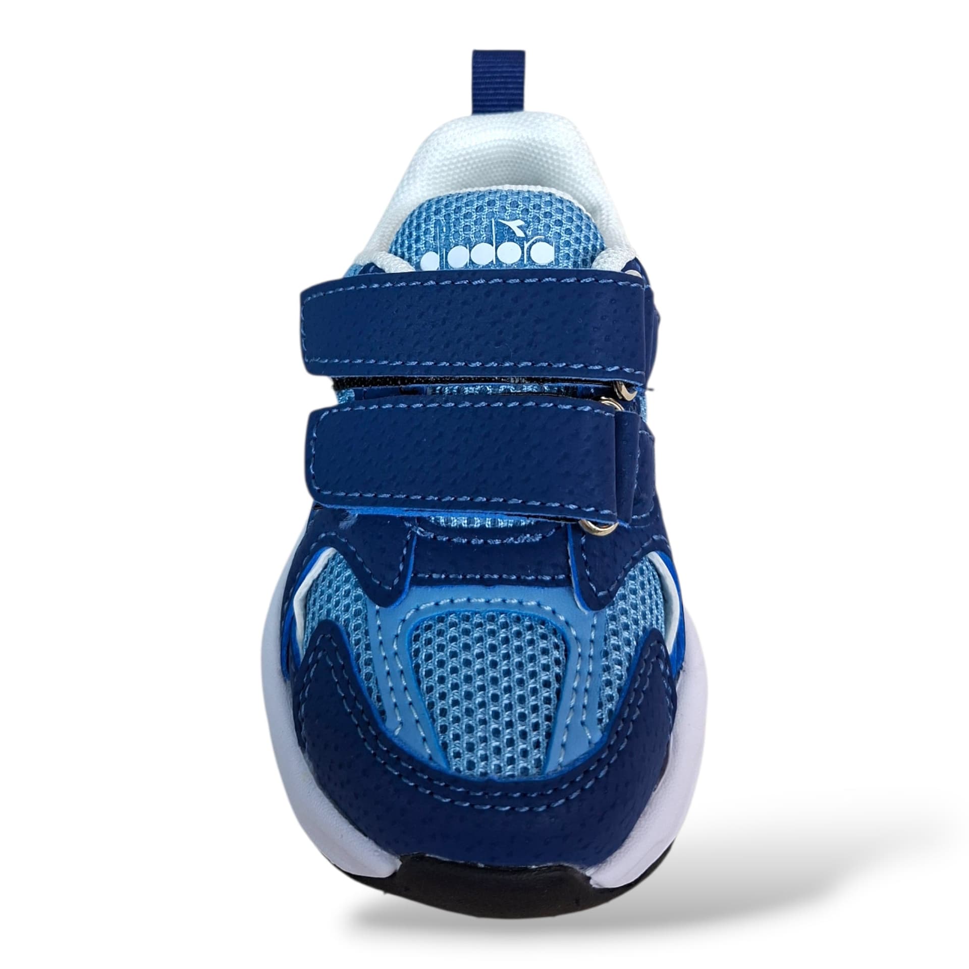 Diadora Alley Sneakers Bambine Blue Celeste Bianco – Lacci Elastici e Velcro | Scarpe Sportive Bambina Piccola 22-27 - 4