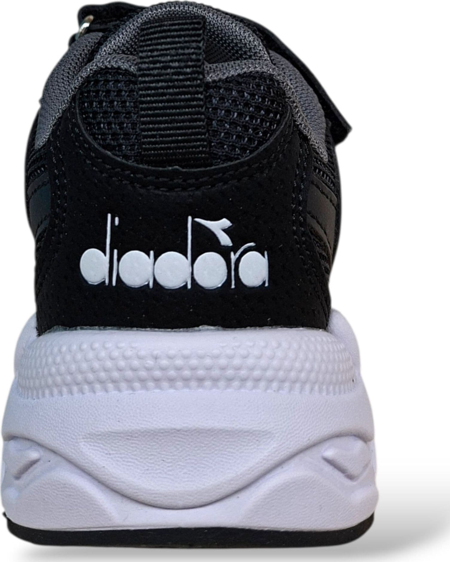 Diadora Alley Sneakers Bambini e Ragazzi Nero Bianco – Lacci Elastici e Velcro | Scarpe Sportive Unisex 28-35 - 3