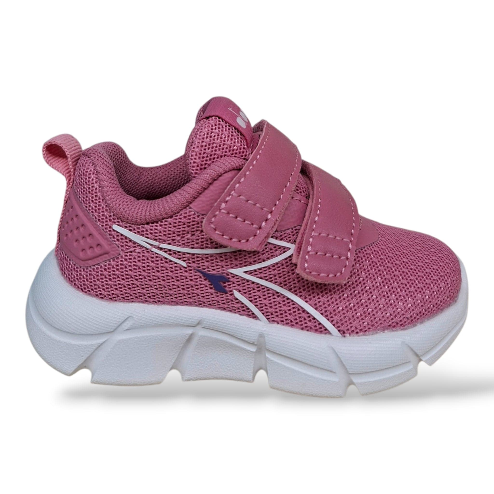 Diadora Evo Run Sneakers Bambine Rosa Bianco – Velcro | Scarpe Sportive Bambina Primi Passi Taglie 20-27