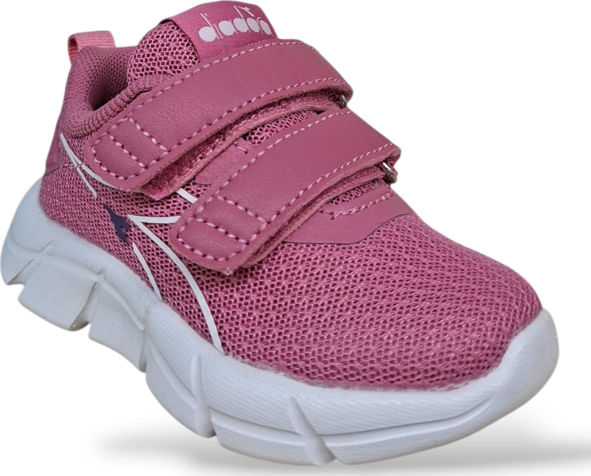 Diadora Evo Run Sneakers Bambine Rosa Bianco – Velcro | Scarpe Sportive Bambina Primi Passi Taglie 20-27 - 2