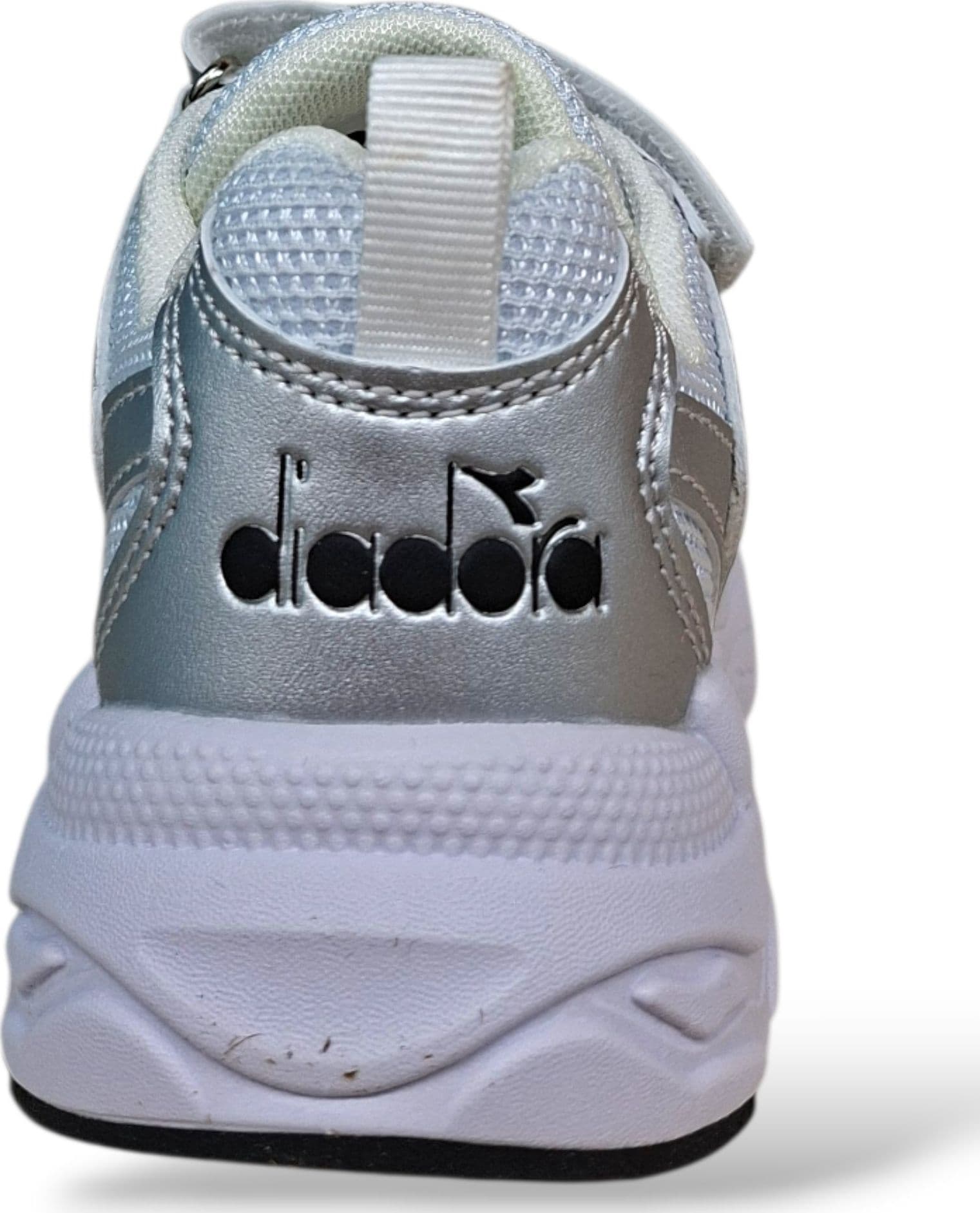 Diadora Alley Sneakers Bambini e Ragazzi Grigio Metal Bianco – Lacci Elastici e Velcro | Scarpe Sportive Unisex 28-35 - 3