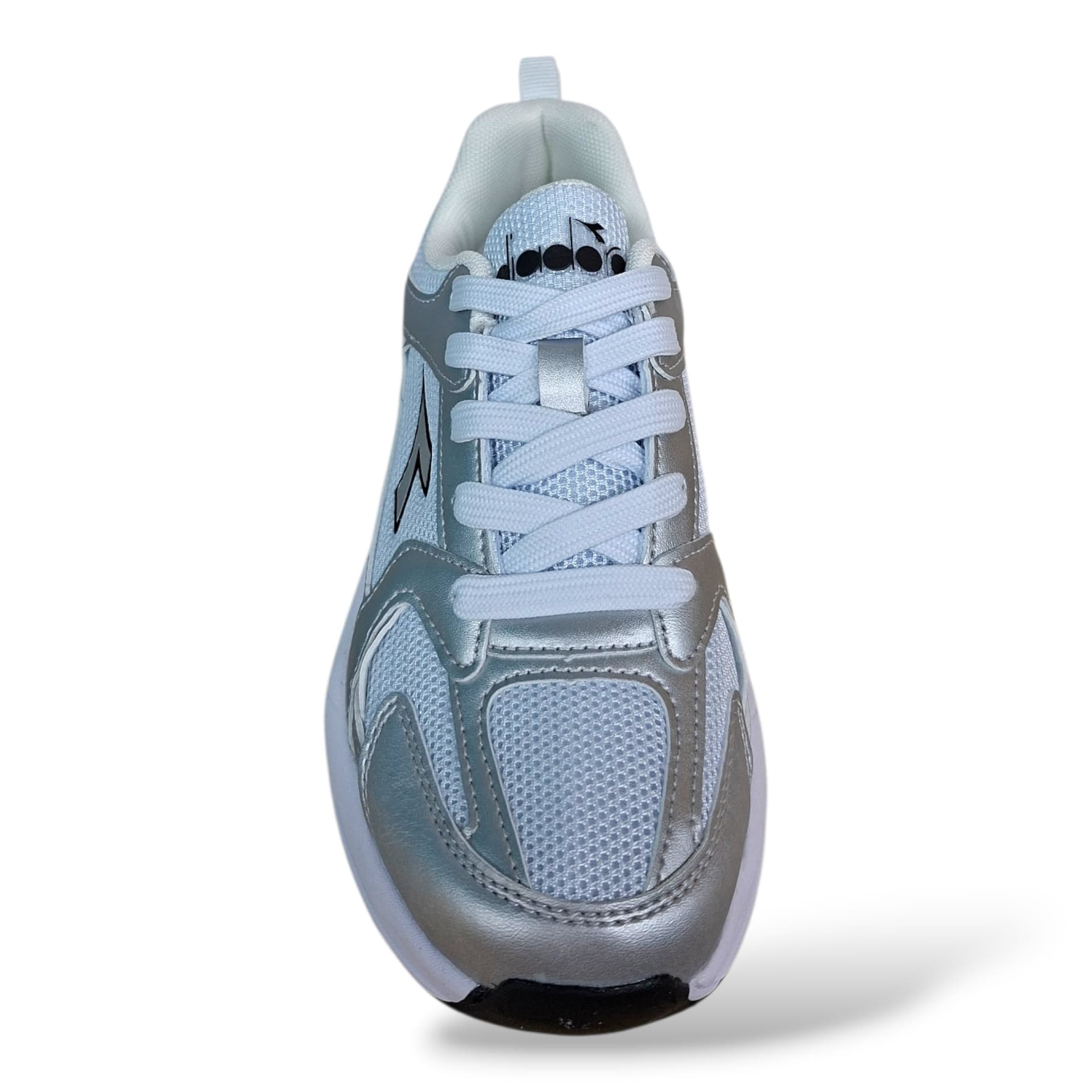 Diadora Alley Sneakers Bambini e Ragazzi Grigio Metal Bianco – Lacci | Scarpe Sportive Unisex Taglie 36-39 - 4