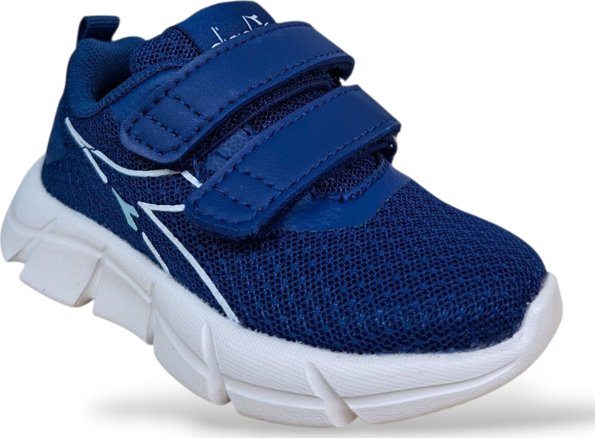 Diadora Evo Run Sneakers Bambini Blue Bianco – Velcro | Scarpe Sportive Bambino Primi Passi Taglie 20-27 - 2