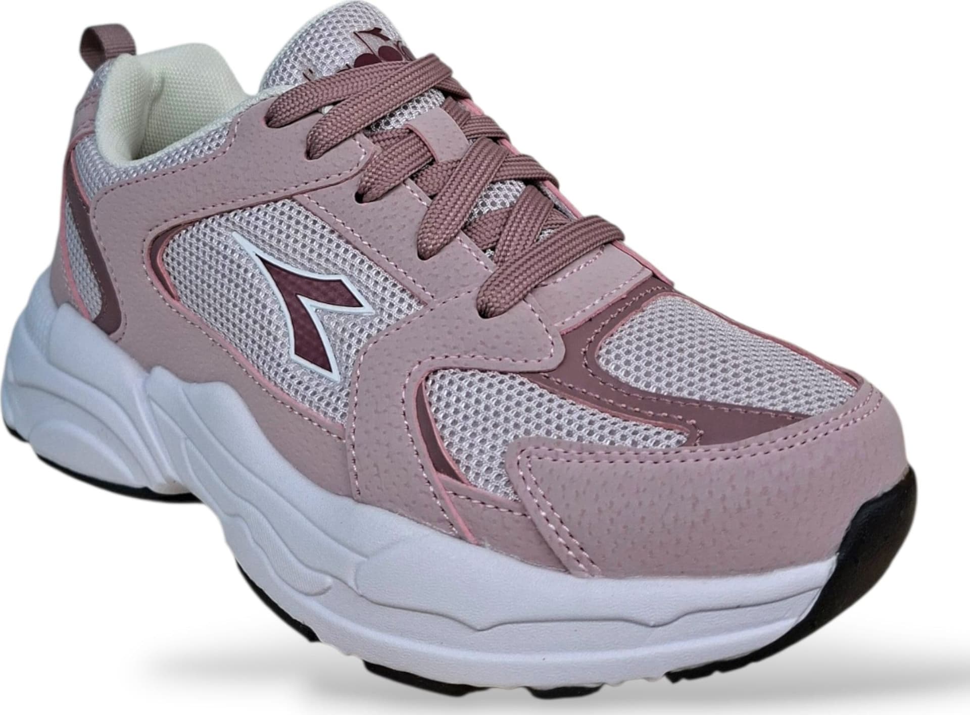 Diadora Alley Sneakers Ragazze Rosa Bianco – Lacci | Scarpe Sportive Bambine e Ragazze Taglie Grandi - 2