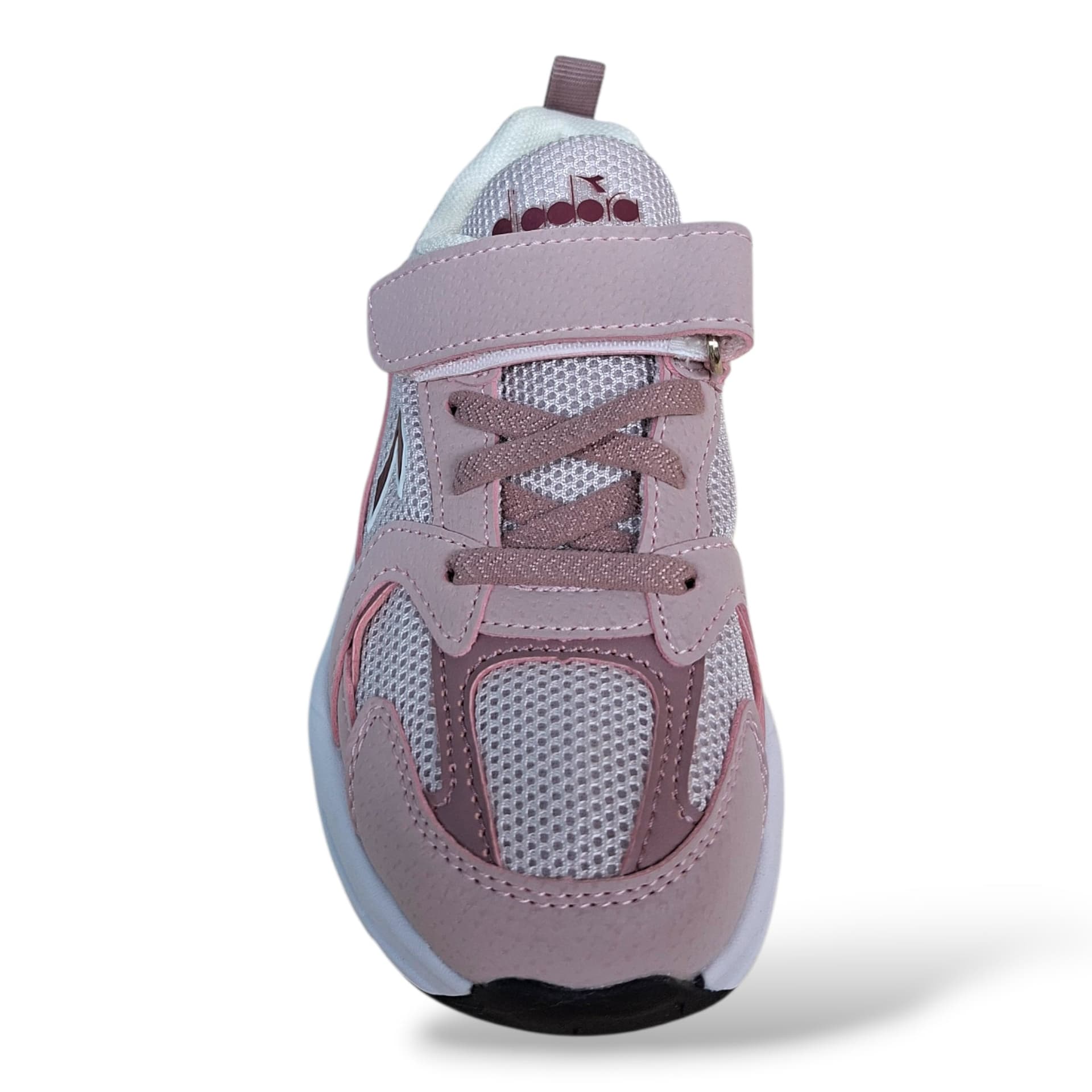Diadora Alley Sneakers Bambina Rosa Bianco – Lacci Elastici e Velcro | Scarpe Sportive Bambine e Ragazze - 4