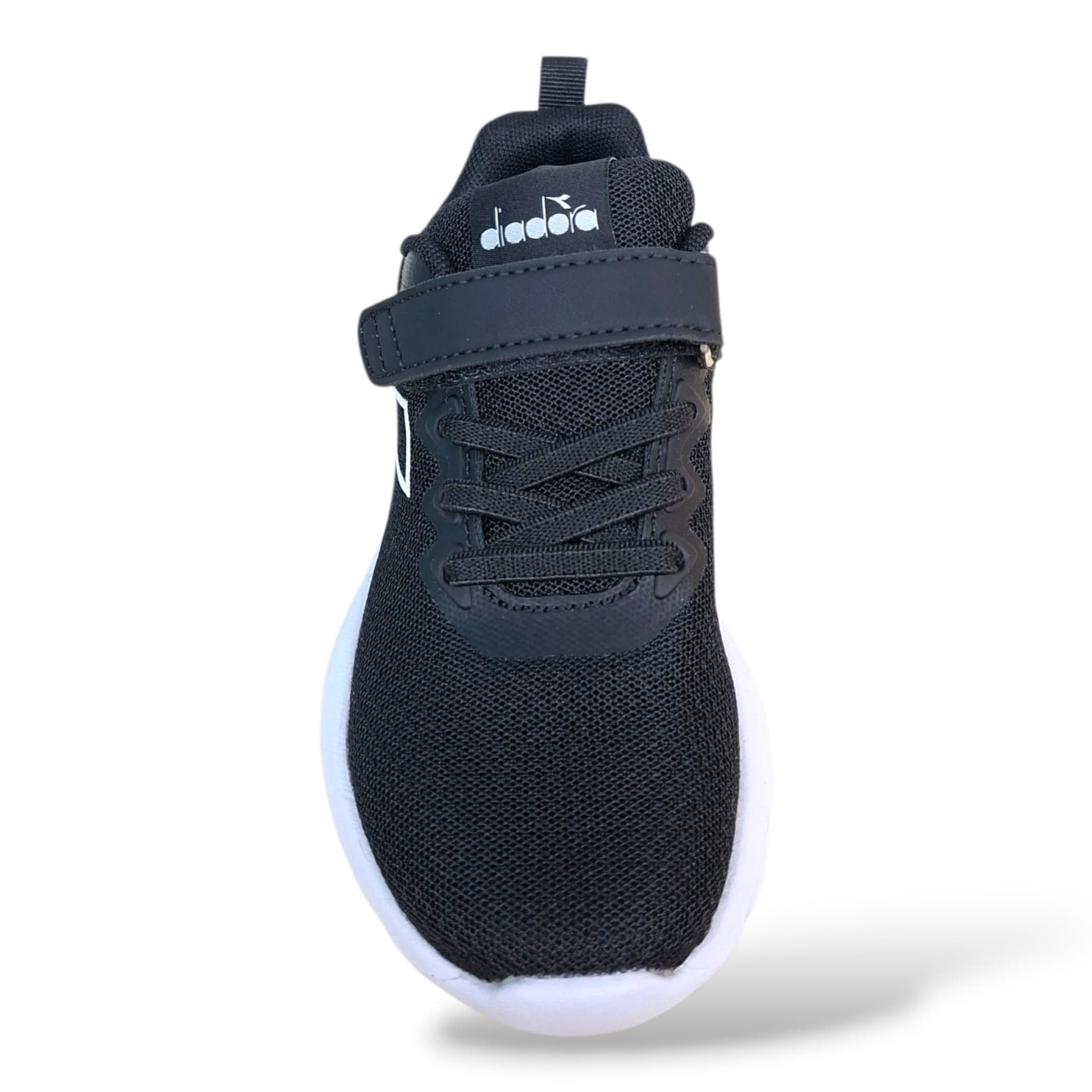 Diadora Evo Run Sneakers Bambini e Ragazzi Nero Bianco – Lacci Elastici e Velcro | Scarpe Sportive Unisex - 4