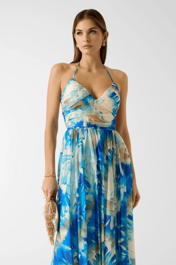 MARCIANO BY GUESS abito con stampa floreale donna blu - 2