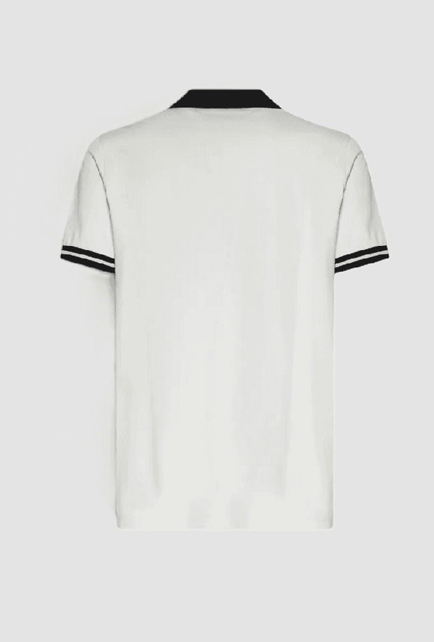 John  Richmond polo senza bottoni uomo bianco - 2