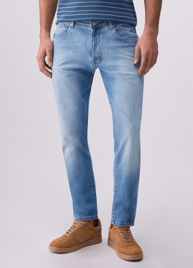 LIU JO jeans tapered fit uomo denim blue - 2