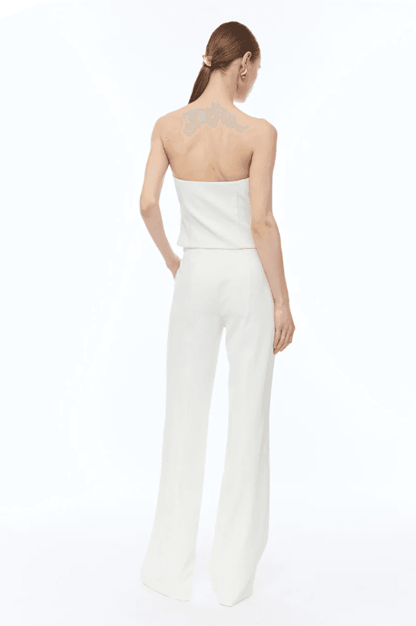 NENETTE pantalone donna avorio - 4