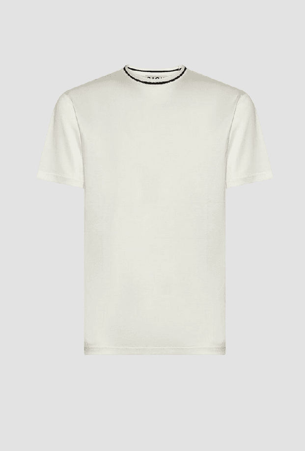 John  Richmond t-shirt con dettaglio collo uomo bianco - 3
