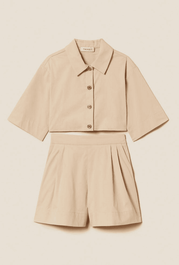 TWINSET completo bambina beige safari